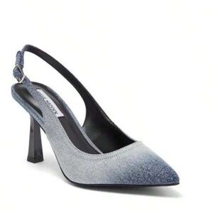 Steve Madden Norah slingback pump in denim material size 7